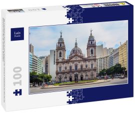 Lais Puzzle - Die Candelaria Kirche ist eine historische römisch-katholische Kirche im Zentrum von Rio de Janeiro, Brasilien. - 100 Teile