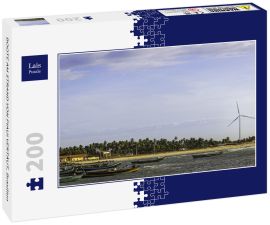Lais Puzzle - BOOTE AM STRAND VON PIAUI VERTÄUT, Brasilien - 200 Teile