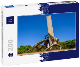 Lais Puzzle - Civic Square in Goiânia - Touristenattraktion des Zentralsektors von Goiânia, im Bundesstaat Goiás, Brasilien. - 200 Teile