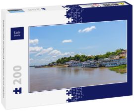 Lais Puzzle - Boote im Hafen von Corumbá, Mato grosso do sul, Brasilien - 200 Teile