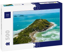 Lais Puzzle - Ilha do Mel - Paraná. Luftaufnahme des Conchas-Leuchtturms, Brasilien - 500 Teile