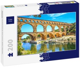 Lais Puzzle - Römisches Aquädukt Pont du Gard, Unesco-Stätte.Languedoc, Frankreich - 200 Teile
