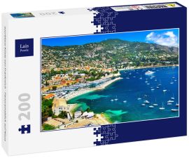 Lais Puzzle - azurblaue Küste von Frankreich - Panoramablick auf Nizza - 200 Teile