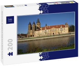 Lais Puzzle - Saone et Loire, die malerische Stadt Paray le Monial, Frankreich - 200 Teile