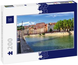 Lais Puzzle - Lyon (Frankreich) alte Gebäude in der Nähe des Flusses Saone - 200 Teile