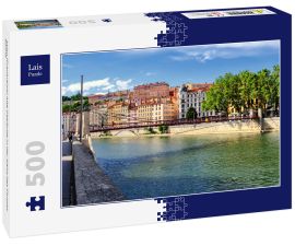 Lais Puzzle - Lyon (Frankreich) alte Gebäude in der Nähe des Flusses Saone - 500 Teile
