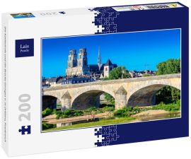 Lais Puzzle - Die Kathedrale und die Brücke Georges V. in Orléans, Frankreich - 200 Teile