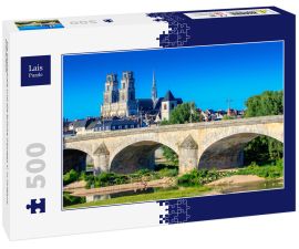 Lais Puzzle - Die Kathedrale und die Brücke Georges V. in Orléans, Frankreich - 500 Teile