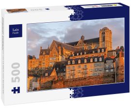 Lais Puzzle - Historisches Stadtzentrum von Le Mans vom Sarthe-Kai aus gesehen, Frankreich - 500 Teile