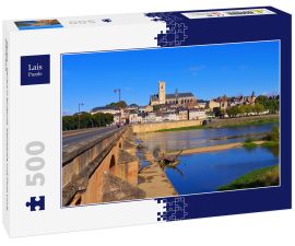 Lais Puzzle - Nevers - Nevers in Burgund, Kathedrale und Fluss Loire, Frankreich - 500 Teile