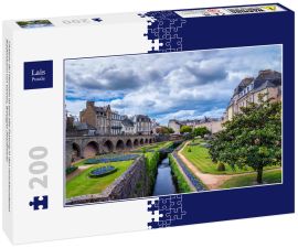 Lais Puzzle - Chateau de l'Hermine ist eine alte Festung in den verschwundenen Stadtmauern von Vannes, Bretagne (Frankreich) - 200 Teile