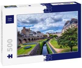 Lais Puzzle - Chateau de l'Hermine ist eine alte Festung in den verschwundenen Stadtmauern von Vannes, Bretagne (Frankreich) - 500 Teile