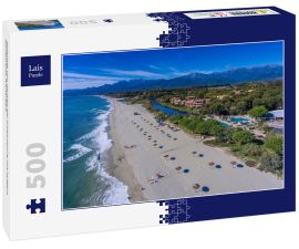 Lais Puzzle - Ostküste von Korsika bei Ghisonaccia mit langem Sandstrand, Frankreich - 500 Teile