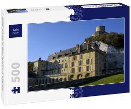 Lais Puzzle - Schloss, XIX. Jahrhundert, XVI. Jahrhundert, La Roche Guyon, Val d'Oise, 95, Region Île de France, Frankreich - 500 Teile