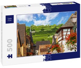 Lais Puzzle - Rouffach. Blick auf die Weinberge vom Dorf aus, Elsass - 500 Teile