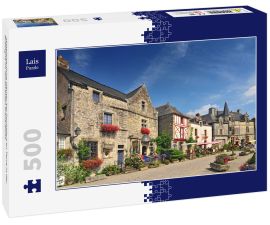 Lais Puzzle - Mittelalterliche Häuser bei Rochefort en Terre in der Bretagne im Nordwesten Frankreichs - 500 Teile