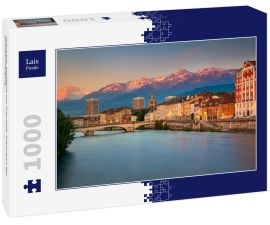 Lais Puzzle - Grenoble. Stadtbild von Grenoble, Frankreich bei Sonnenuntergang - 1.000 Teile