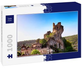 Lais Puzzle - Ruine du chateau du village Puycelsi, Tarn, Midi-Pyrénées, Occitanie, Frankreich - 1.000 Teile