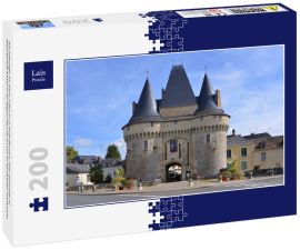 Lais Puzzle - Das befestigte Tor Saint-Julien in La-Ferté-Bernard, einer Gemeinde im Departement Sarthe in der Region Pays de la Loire im Nordwesten Frankreichs - 200 Teile