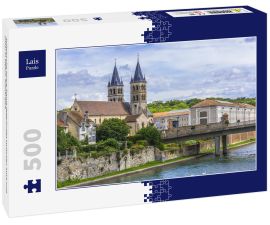 Lais Puzzle - Stiftskirche Notre-Dame (gegründet zwischen 1016 und 1031) in Melun, Frankreich - 500 Teile
