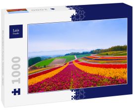 Lais Puzzle - Blumenfeld in Furano, Hokkaido, Japan - 1.000 Teile