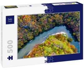 Lais Puzzle - Die Luftaufnahme der Geibikei-Schlucht in Iwate, Japan - 500 Teile