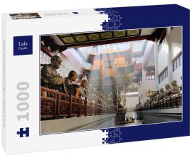 Lais Puzzle - Halle mit Statuen im Lingyin-Tempel, China - 1.000 Teile