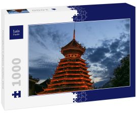 Lais Puzzle - Trommelturm in Zhaoxin, Guizhou, China - 1.000 Teile