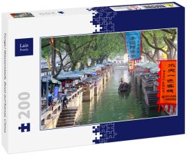 Lais Puzzle - TongLi Wasserstadt, Boot auf Kanal, China - 200 Teile