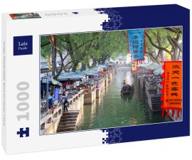 Lais Puzzle - TongLi Wasserstadt, Boot auf Kanal, China - 1.000 Teile