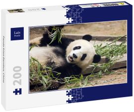 Lais Puzzle - Panda frisst Bambus, China - 200 Teile