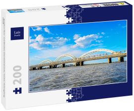 Lais Puzzle - Songhua-Fluss- und Binzhou-Eisenbahnbrücke, Harbin, Heilongjiang, China - 200 Teile
