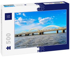 Lais Puzzle - Songhua-Fluss- und Binzhou-Eisenbahnbrücke, Harbin, Heilongjiang, China - 500 Teile