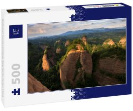 Lais Puzzle - Wanfoshan Danxia Landform, Berg Wanfo,.Hunan, China - 500 Teile