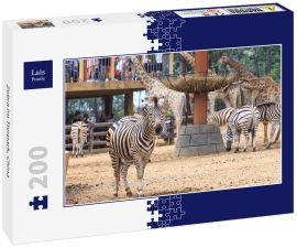 Lais Puzzle - Zebra im Tierpark, China - 200 Teile
