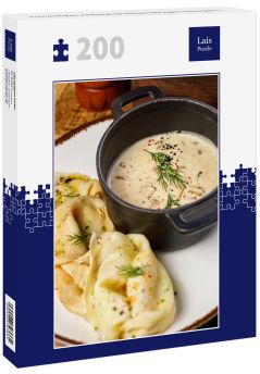 Lais Puzzle - Traditionelles weißrussisches Gericht Machanka mit Pfannkuchen - 200 Teile