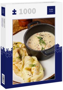 Lais Puzzle - Traditionelles weißrussisches Gericht Machanka mit Pfannkuchen - 1.000 Teile