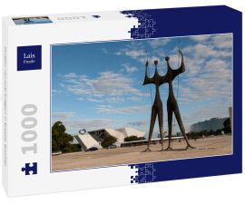 Lais Puzzle - Skulptur von zwei Kriegern in Brasilia, Brasilien - 1.000 Teile