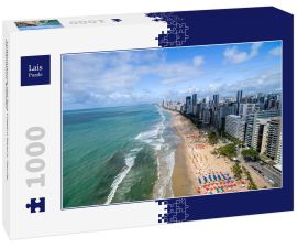 Lais Puzzle - Luftaufnahme des Boa Viagem Beach, Recife, Pernambuco, Brasilien - 1.000 Teile