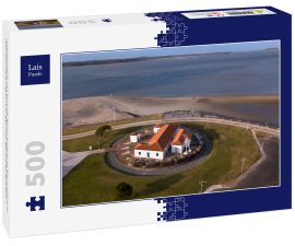 Lais Puzzle - Luftaufnahme der Festung Santo Antônio da Barra und dem Hintergrund des Meeres in São Luis, Maranhão, Brasilien - 500 Teile