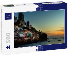 Lais Puzzle - Salvador Bahia Brasilien Sonnenuntergang Paradies und Boote - 500 Teile