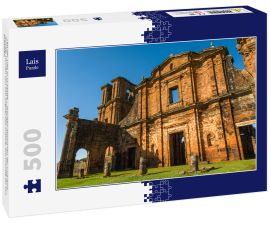 Lais Puzzle - Teil der UNESCO-Stätte - Jesuiten-Missionen der Guaranis: Kirche, Ruinen von Sao Miguel das Missoe, Rio Grande do Sul, Brasilien - 500 Teile