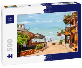 Lais Puzzle - Jericoacoara ist ein unberührter Strand, versteckt hinter den Dünen an der Westküste von Jijoca de Jericoacoara, Ceará, Brasilien - 500 Teile