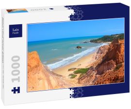 Lais Puzzle - Blick auf den Strand von Arapuca von der Spitze der Klippen. Conde, Paraíba, Brasilien - 1.000 Teile