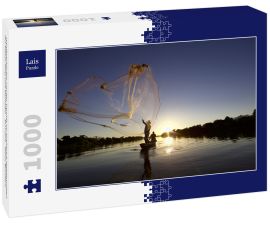 Lais Puzzle - Handwerklicher Fischer Tarrafa im Stadtpark Begegnungen der Flüsse Poty und Parnaíba - Teresina - Piauí, Brasilien - 1.000 Teile