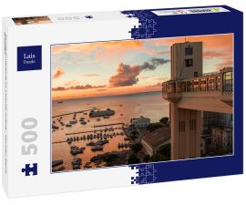 Lais Puzzle - Sonnenuntergang im Lacerda-Aufzug - Salvador Bahia, Brasilien - 500 Teile