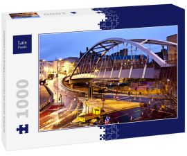 Lais Puzzle - Sheffield Tram Bridge und Linien bei Nacht, England - 1.000 Teile