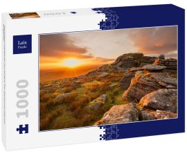 Lais Puzzle - Sonnenuntergang von King's Tor Dartmoor Devon, England - 1.000 Teile