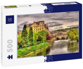Lais Puzzle - Blick auf die Stadt Bath über den Fluss Avon - England - 500 Teile