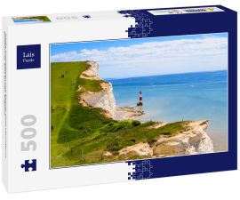 Lais Puzzle - Weiße Kreidefelsen und Beachy Head Leuchtturm, Eastbourne, East Sussex, England - 500 Teile